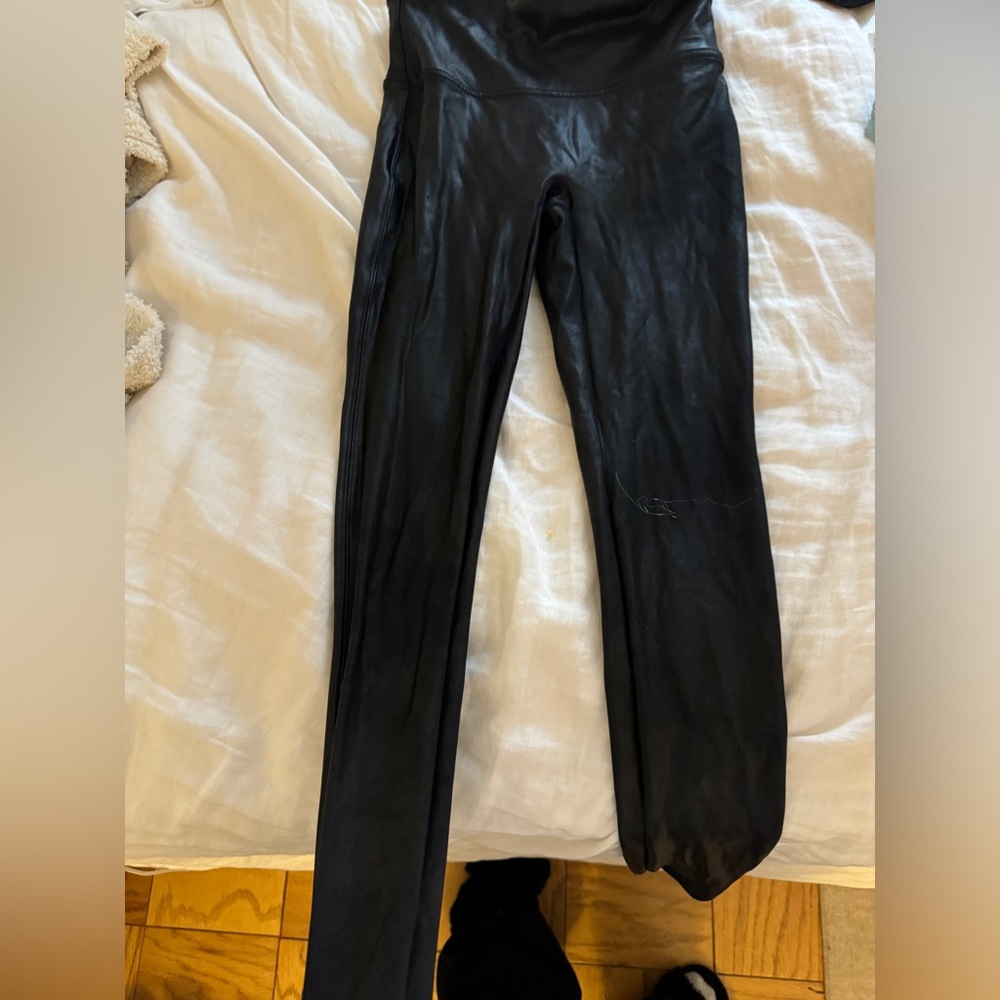 Spanx leather legging size small